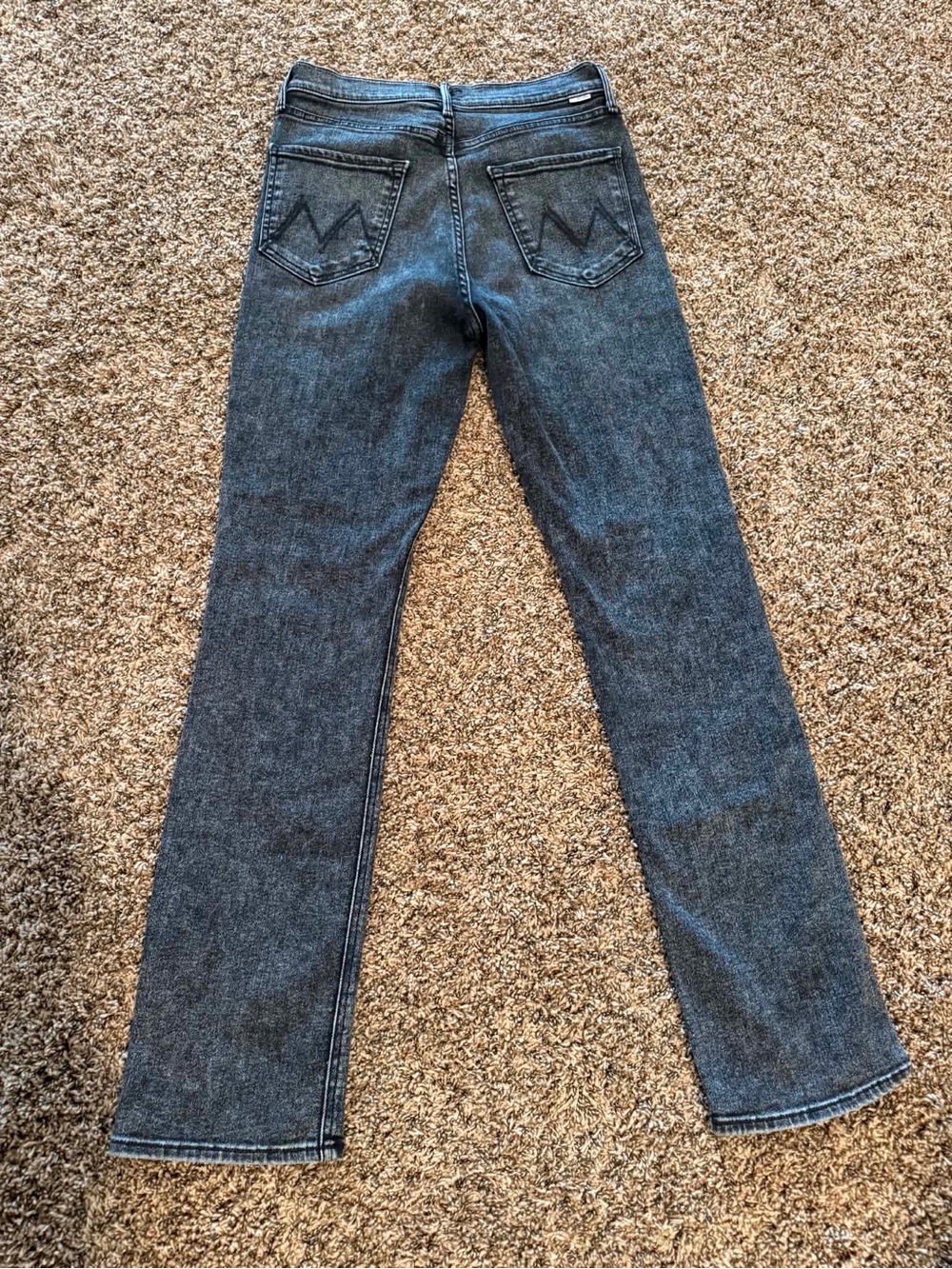 Mother Womens Dark Wash Straight Leg Jeans Size 30